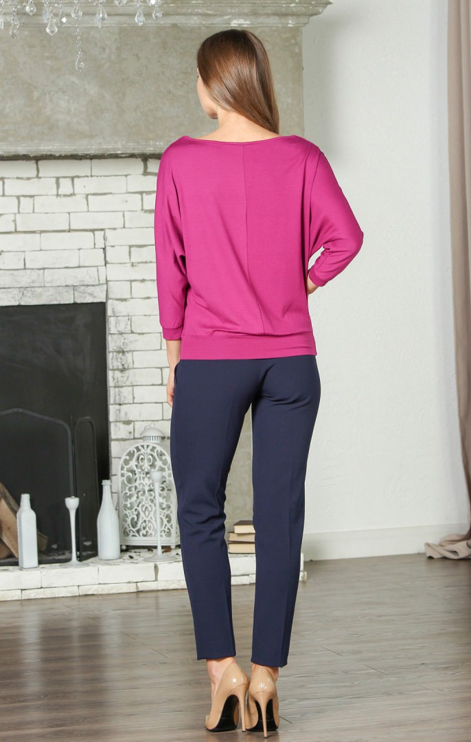 Фото товара 8888, блуза с рукавами летучая мышь